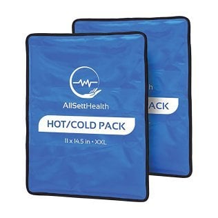 AllSett Health® XXL Reusable Hot and Cold Gel Packs for Injuries (2 Pack)
