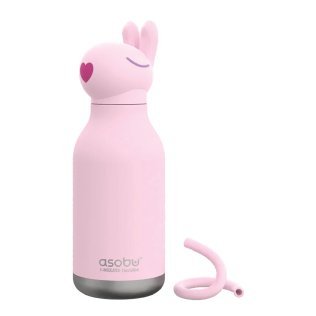 ASOBU® 16-Oz. Bestie Bottle Insulated Stainless Steel Water Bottle with Reusable Flexi Straw (Bunny)