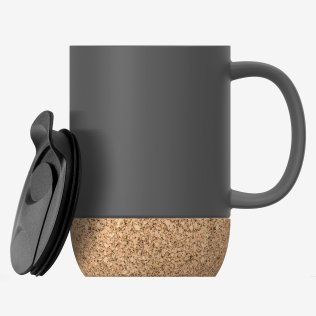 ASOBU® Ceramic 12-Oz. Mug with Cork Base (Gray)