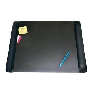 Artistic™ Synthetic Leather Ergonomic Desk Pad for Professionals with Side Panels and Antimicrobial Protection, Black (24 In. x 19 In.)