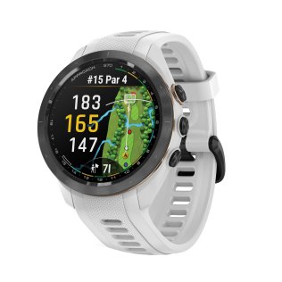 Garmin® Approach® S70 Golf Smartwatch with 42-mm Case and Black Ceramic Bezel (White)