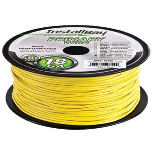 Install Bay® 18-Gauge All-Copper Primary Wire, 500 Ft. (Yellow)