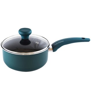 Taste of Home® Non-Stick Aluminum Saucepan with Lid, Sea Green (2 Qt.)