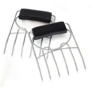 gia'sKITCHEN™ Stainless Steel Meat Claws with Rubber Grip Handles