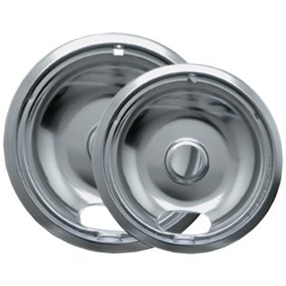 Range Kleen® Chrome Drip Bowls, Style A, 6-In. and 8-In. (2 Pack)