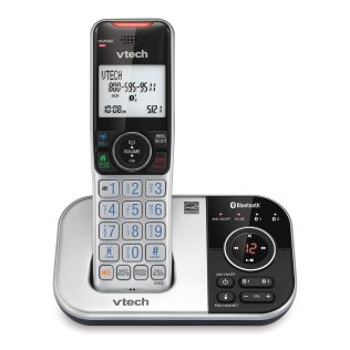 VTech® Bluetooth® DECT 6.0 Expandable Cordless Phone with Connect to Cell™ and Answering System (1 Handset; Black)