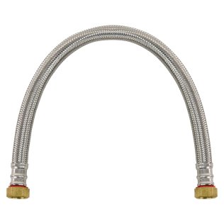 Certified Appliance Accessories Braided Stainless Steel Water Heater Connector, 2ft