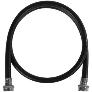 Certified Appliance Accessories Black EPDM Washing Machine Hose, 6ft