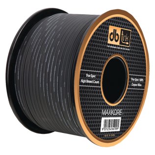 DB Link® Maxkore™ Superflex Soft-Touch 100%-OFC Copper 10-Gauge 100-Ft. Speaker Wire, Black