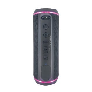 Proscan® Elite Portable Light-up Waterproof Bluetooth® Speaker with 360° Sound and FM Radio, Black, PESP1708