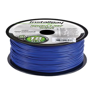 Install Bay® 18-Gauge All-Copper Primary Wire, 500 Ft. (Blue)