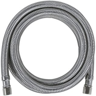 Certified Appliance Accessories Braided Stainless Steel Ice Maker Connector, 4ft