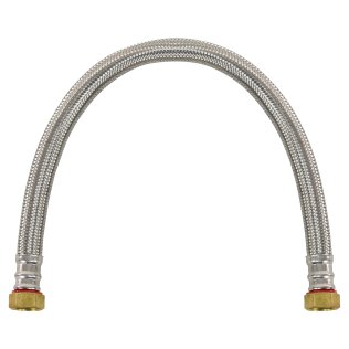 Certified Appliance Accessories Braided Stainless Steel Water Heater Connector, 1.5ft