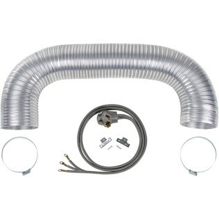 Certified Appliance Accessories® Electric Dryer Duct Kit with 3-Wire 30-Amp 6ft Cord