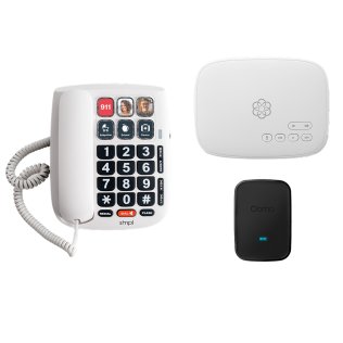 Ooma® Family Phone Bundle with Photo Dial and Internet Home Phone Service