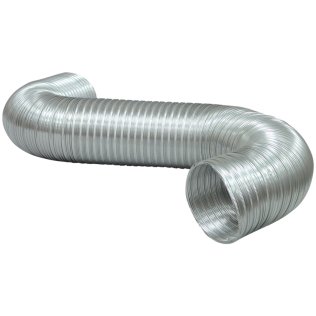 Deflecto® Semi-Rigid 4-In. Diameter x 5-Ft. Aluminum Duct