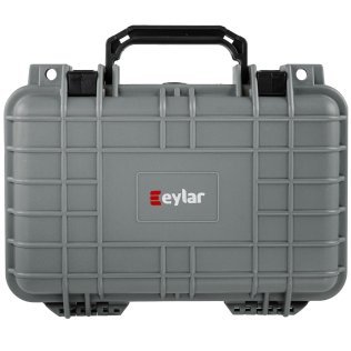 Eylar® SA00010 Compact Waterproof and Shockproof Gear and Camera Hard Case with Foam Insert (Gray)