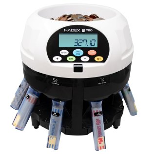 Nadex™ Coins S720 High-Speed Coin Counter, Sorter, and Wrapper