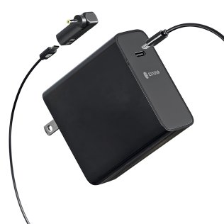 Einova® Orion 100-Watt Universal Replacement Charger for USB-C® and DC-Jack Laptops