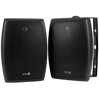 Dayton Audio® IO-Series IO655 Indoor/Outdoor Speaker Set with 6-1/2-In. Woofers, 70V Multi-Taps/8 Ohms, 2 Count (Black)