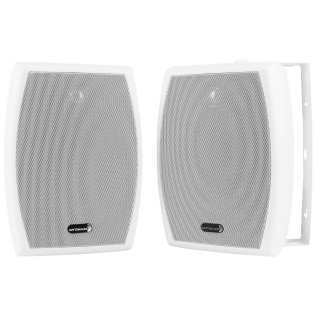 Dayton Audio® IO-Series IO655 Indoor/Outdoor Speaker Set with 6-1/2-In. Woofers, 70V Multi-Taps/8 Ohms, 2 Count (White)