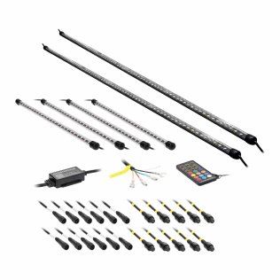 Heise LED Lighting Systems® Chasing Lights Series LED-Tube Underglow Lighting Kit, HE-CHASE-UNDGKT