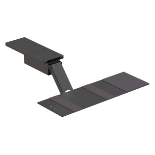 Uncaged Ergonomics® KT2 Under-Desk Slide-Out Ergonomic Keyboard Tray for Standing Desks with Ambidextrous Mouse Tray, Black
