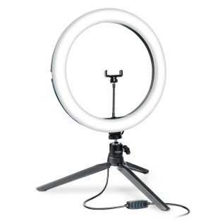 Bower® 10-In. LED Phone Ring Light Tabletop Stand for Smartphones, Black