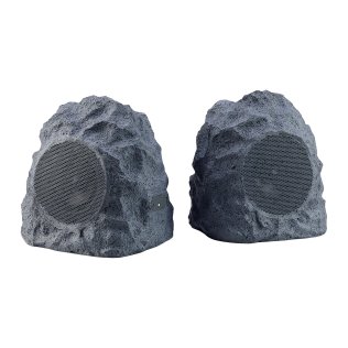 Gemini® GHRK-400-PR Bluetooth® TWS 40-Watt-Peak Outdoor Rock Speaker Set for Waterproof Patio Sound System, 2 Count
