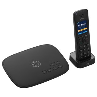 Ooma® VoIP Home Phone Service Bundle with Telo® IP Adapter, HD3 Cordless Handset (Expandable), Caller ID/Call Waiting, and Phone Service