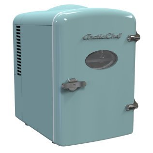 Arctic Chef® 0.5-Cu. Ft. Retro Personal Mini Fridge Cooler, Blue