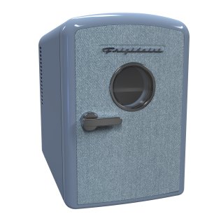 Frigidaire® 9-Can Mini Fridge Cooler, Denim Door (Blue)