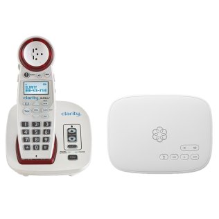 Ooma® VoIP Home Phone Senior Bundle with Telo IP Wired Adapter, Clarity® Amplified Cordless Phone with Visual Ringer, and 24/7 Concierge Plan