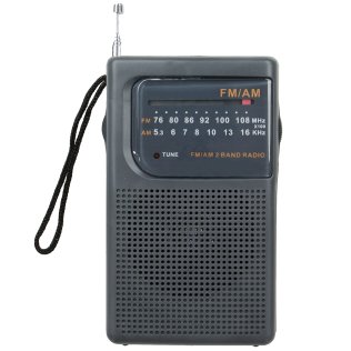 Supersonic® Portable AM/FM Band Radio with Wrist Strap, SC-1105