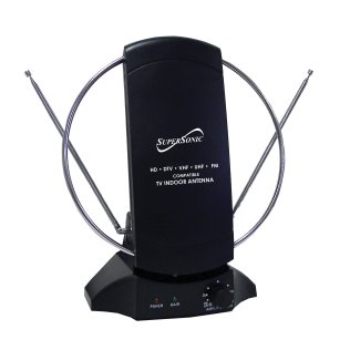 Supersonic® HDTV Digital Amplified Indoor Antenna
