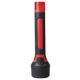 LifeGear 200-Lumen Stormproof Signal Light with Safety Whistle, BA38-60633-RED