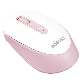 Adesso® iMouse® A30 Wireless Computer Mouse with AI Copilot® Button, 4 Buttons, 1200 DPI, for PC and Mac® (Pink)