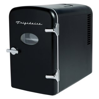 Frigidaire® 9-Can 48-Watt Portable Retro Mini Refrigerator (Black)