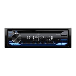 JVC® KD-SR87BT Car In-Dash Unit, Single-DIN CD Receiver with Bluetooth®