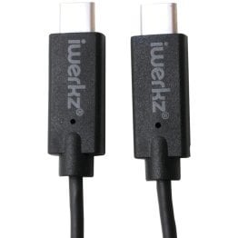 iwerkz USB-C™ Male to USB-C™ Male Cable, 3.28ft