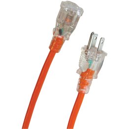 Axis™ 3-Prong 1-Outlet Orange Indoor/Outdoor Grounded Workshop Extension Cord (25 Feet)