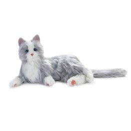 Joy For All® Companion Pet Cat (Silver with White Mittens)