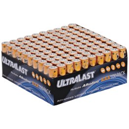 Ultralast® ULA100AAAB Alkaline AAA Batteries, 100 Count