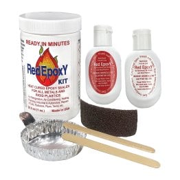 Highside Chemicals 2-Part RedEpoxY® Metal and Rigid-Plastic Repair Kit