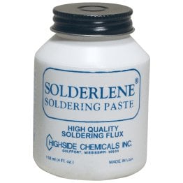 Highside Chemicals Solderlene® Soldering Flux, 4-Oz. Jar with Brush Top