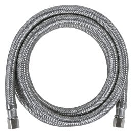 Certified Appliance Accessories Braided Stainless Steel Ice Maker Connector, 8ft