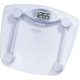 Taylor® Precision Products Digital 400-lb Capacity Chrome and Glass Bathroom Scale