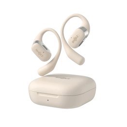 Shokz® OpenFit™ Bluetooth® Open-Ear Earbuds, Ear Hook True Wireless with Charging Case and Cable (Beige)