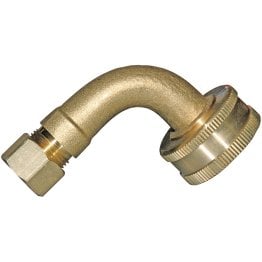 3/4-Inch FGH x 3/8-Inch Compression Forged Lead-Free Dishwasher Fitting with Nuts and Sleeve