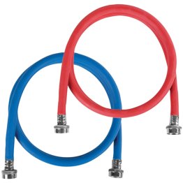 Certified Appliance Accessories 2 pk Red/Blue EPDM Washing Machine Hoses, 6ft
